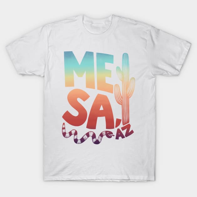 Mesa Rainbow Type T-Shirt by DreamBox